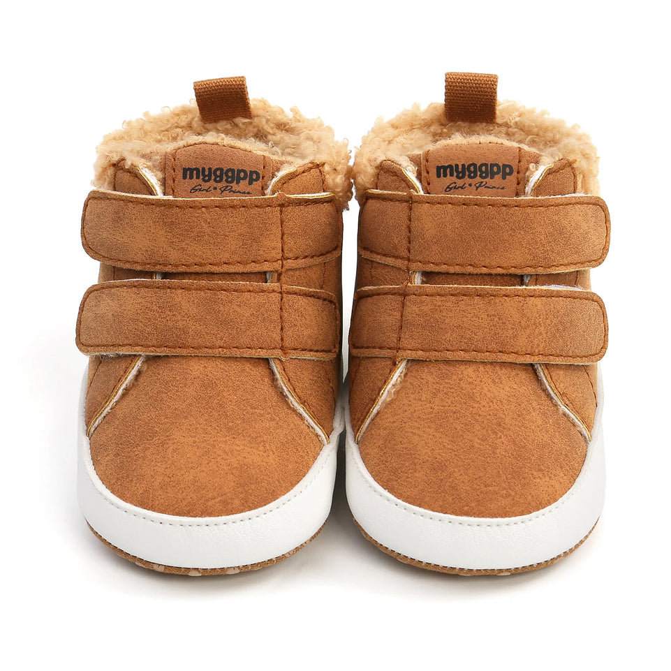 New Baby Boys Girls High Top Cotton Toddler Boots Newborns Prewalkers Winter Keep Warm Moccasins Footwear Shoes First Walkers