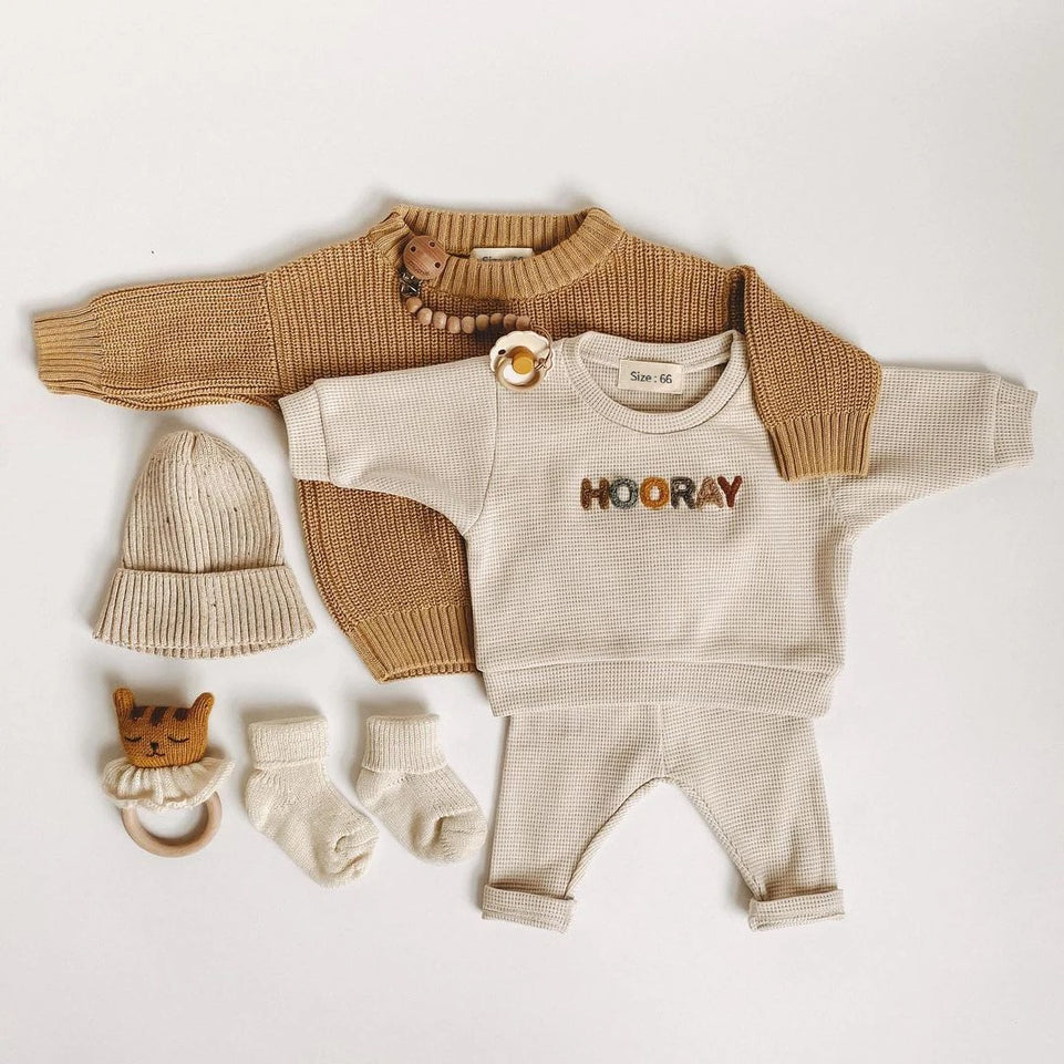 2024 Spring Fashion Baby Clothing Baby Girl Boy Clothes Set Newborn Sweatshirt + Pants Kids Suit Outfit Costume Sets Accessories