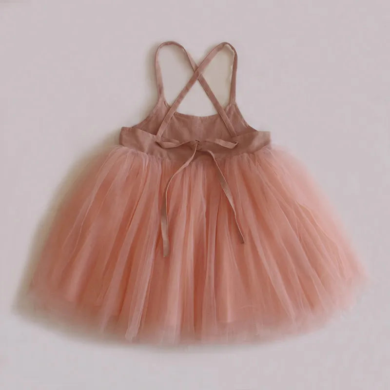 Princess Baby Girl Dress Summer Backless Baby Girls Birthday Dress For 0-4Y Baby Girl Tutu Dress Toddler Girl Clothes